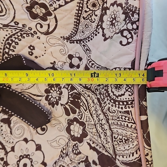 Pink and Brown Paisley Backpack - Picture 8 of 14